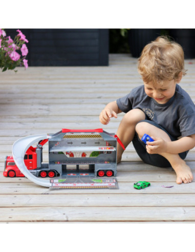 Zestaw Ciężarówka Laweta Garaż Tor Wyścigowy