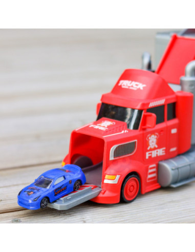 Zestaw Ciężarówka Laweta Garaż Tor Wyścigowy