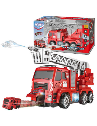 WOOPIE Wóz Strażacki z Wyrzutnią i Ruchomą Drabiną