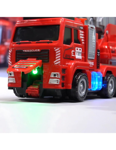 WOOPIE Wóz Strażacki z Wyrzutnią i Ruchomą Drabiną