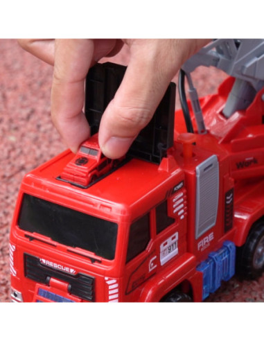 WOOPIE Wóz Strażacki z Wyrzutnią i Ruchomą Drabiną