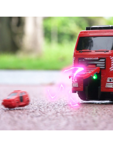 WOOPIE Wóz Strażacki z Wyrzutnią i Ruchomą Drabiną