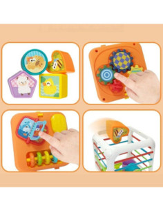 WOOPIE Kostka Edukacyjna Sorter 4w1 Kształty 18m+ 2