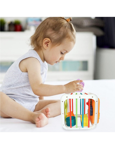 WOOPIE Kostka Edukacyjna Sorter 4w1 Kształty 18m+