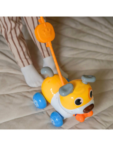 WOOPIE Interaktywny Piesek 2w1 Pchacz Szczekający 360° 6m+