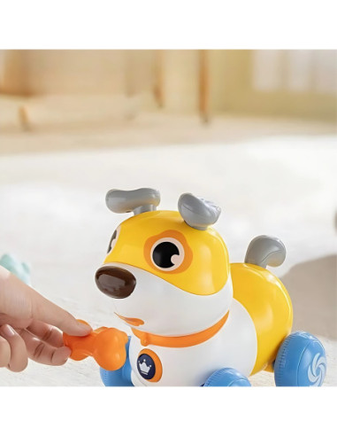 WOOPIE Interaktywny Piesek 2w1 Pchacz Szczekający 360° 6m+