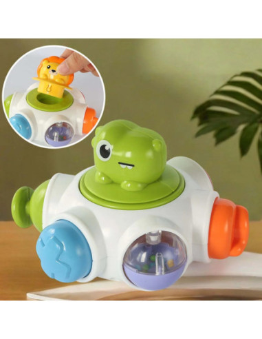 WOOPIE BABY Kosmiczna Rakieta Aktywności - Edukacyjna Kostka Sensoryczna 18m+