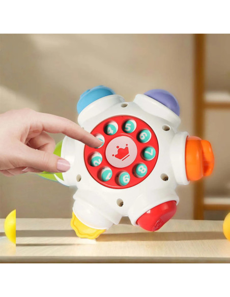 WOOPIE BABY Kosmiczna Rakieta Aktywności - Edukacyjna Kostka Sensoryczna 18m+