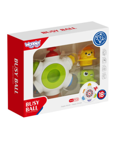 WOOPIE BABY Kosmiczna Rakieta Aktywności - Edukacyjna Kostka Sensoryczna 18m+