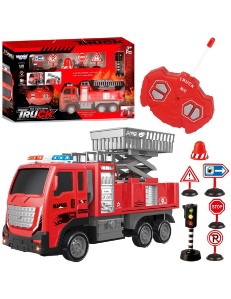 WOOPIE Zdalnie Sterowany Wóz Strażacki Podnośnik