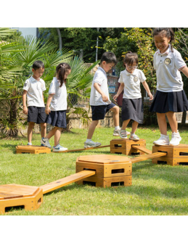 Classic World Edu Drewniana Ścieżka Akrobaty – Bezpieczny Tor Ruchowy