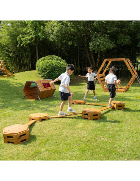 Classic World Edu Drewniana Ścieżka Akrobaty – Bezpieczny Tor Ruchowy