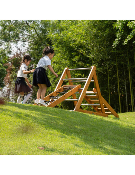 Classic World Edu Drewniany Zestaw Wspinaczkowy Trójkąt Piklera Plac Zabaw