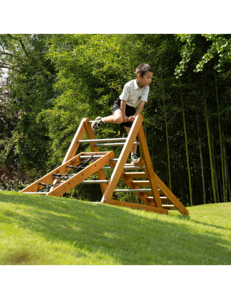 Classic World Edu Drewniany Zestaw Wspinaczkowy Trójkąt Piklera Plac Zabaw