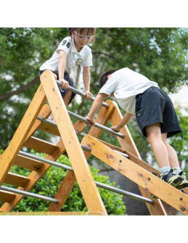 Classic World Edu Drewniany Zestaw Wspinaczkowy Trójkąt Piklera Plac Zabaw