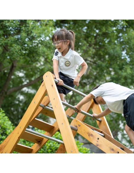 Classic World Edu Drewniany Zestaw Wspinaczkowy Trójkąt Piklera Plac Zabaw