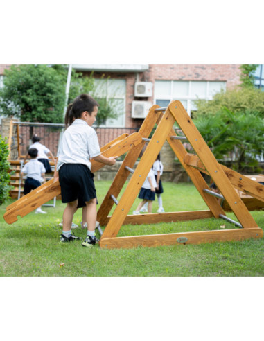 Classic World Edu Drewniany Zestaw Wspinaczkowy Trójkąt Piklera Plac Zabaw