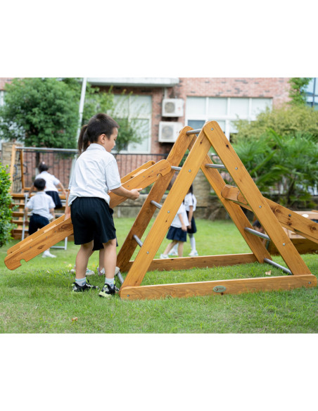Classic World Edu Drewniany Zestaw Wspinaczkowy Trójkąt Piklera Plac Zabaw