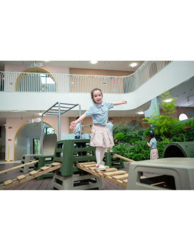 CLASSIC WORLD EDU Tor Przeszkód XXL Plac Zabaw Multi-Sprawnościowy