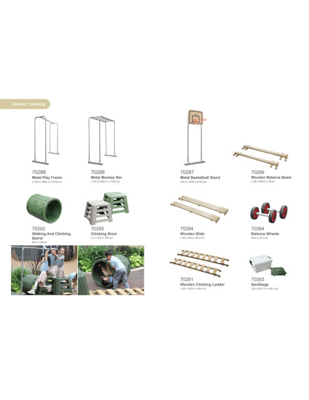 CLASSIC WORLD EDU Tor Przeszkód XXL Plac Zabaw Multi-Sprawnościowy