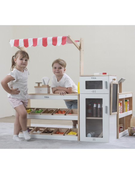 Viga Duży Zestaw Stragan Sklep Supermarket