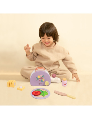 CLASSIC WORLD Drewniany Toster Grace z Akcesoriami 13 el.