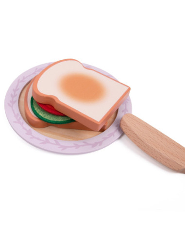 CLASSIC WORLD Drewniany Toster Grace z Akcesoriami 13 el.