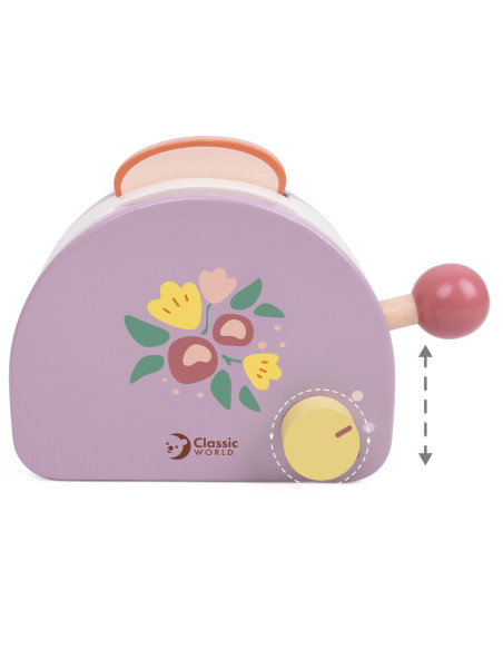 CLASSIC WORLD Drewniany Toster Grace z Akcesoriami 13 el.