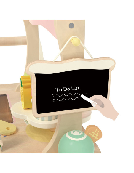 CLASSIC WORLD Drewniana Lodziarnia 3W1 Stragan Sorter 40el