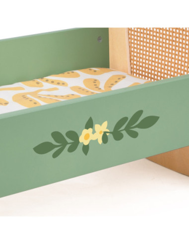 CLASSIC WORLD Drewniana Vintage Kołyska-Łóżeczko dla Lalek