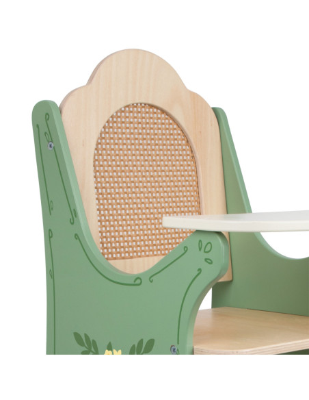 CLASSIC WORLD Drewniane Wysokie Krzesełko do Karmienia Vintage