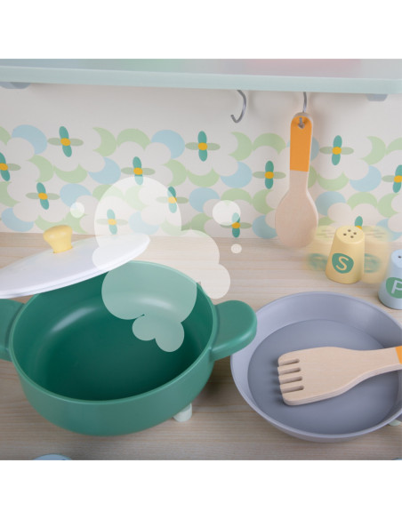 CLASSIC WORLD Drewniana Kuchnia z Pralką