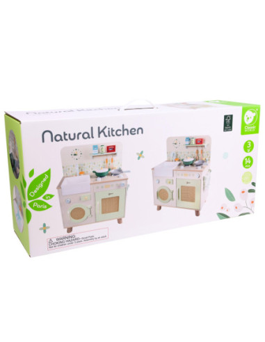 CLASSIC WORLD Drewniana Kuchnia z Pralką