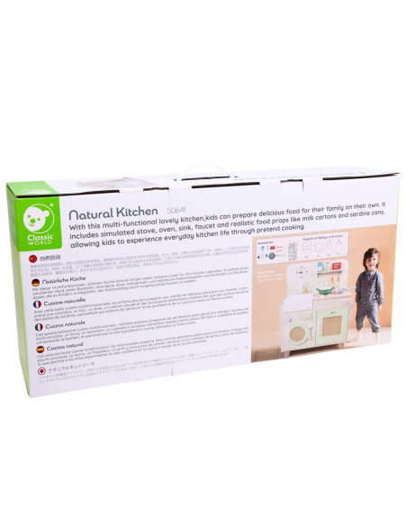 CLASSIC WORLD Drewniana Kuchnia z Pralką