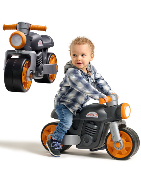 Falk Jeździk Biegowy Ciche Koła Motor Prem1er Retro Czarny1+