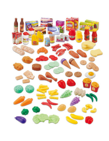 WOOPIE Zestaw do Kuchni Sklepu Warzywa Owoce 120el.