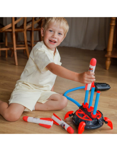 WOOPIE Wyrzutnia Rakiet Piankowych 6 szt.