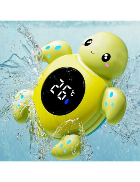 WOOPIE Termometr do Kąpieli 2w1 Mierzenia Temperatury Wody i Pomieszczenia Żółwik