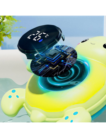 WOOPIE Termometr do Kąpieli 2w1 Mierzenia Temperatury Wody i Pomieszczenia Żółwik