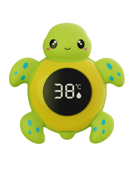 WOOPIE Termometr do Kąpieli 2w1 Mierzenia Temperatury Wody i Pomieszczenia Żółwik
