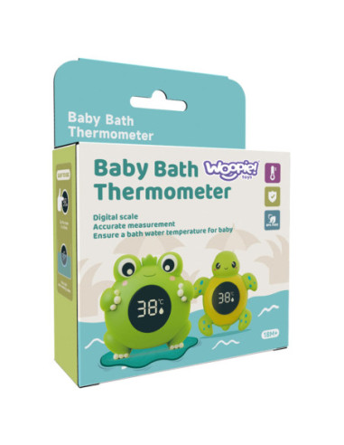 WOOPIE Termometr do Kąpieli 2w1 Mierzenia Temperatury Wody i Pomieszczenia Żółwik