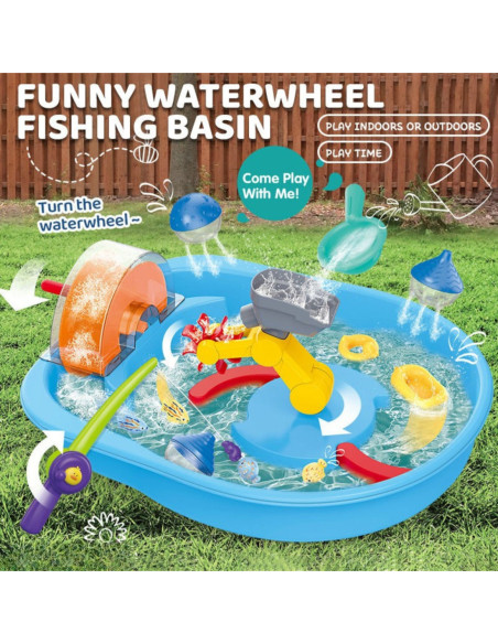 WOOPIE Tor Wodny 2w1 Gra Łowienie Rybek 14el.