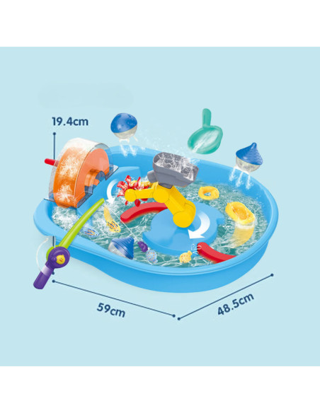 WOOPIE Tor Wodny 2w1 Gra Łowienie Rybek 14el.