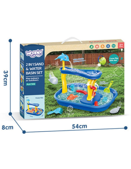 WOOPIE Stolik Wodny Wodospad Delfinek 11el.