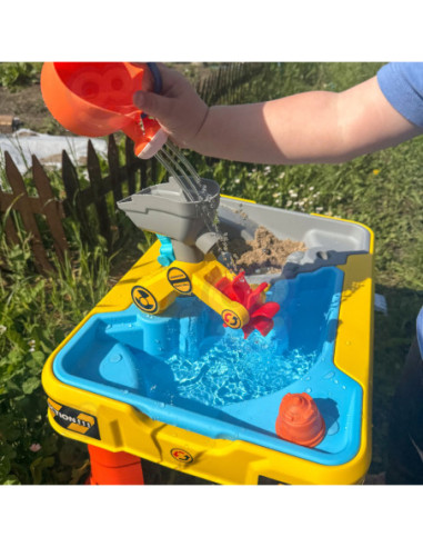 WOOPIE Stolik Wodny 2w1 Piaskownica Plac Budowy + 4 Autka 12el.