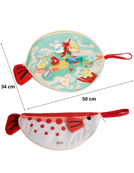 CLASSIC WORLD Drewniana Gra Łowienie Rybek