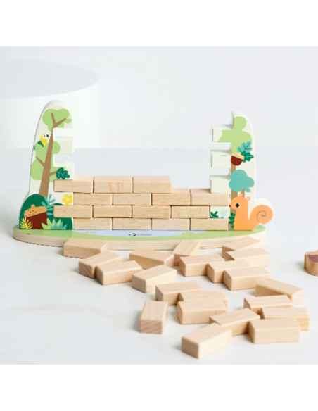 CLASSIC WORLD Drewniana Gra Zręcznościowa Spadający Orzeszek