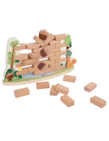 CLASSIC WORLD Drewniana Gra Zręcznościowa Spadający Orzeszek