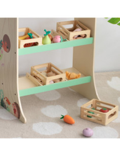 CLASSIC WORLD Drewniany Koszyk z Owocami 2