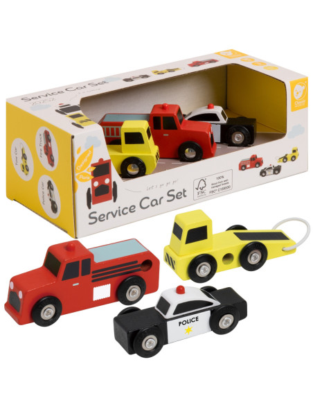 CLASSIC WORLD Drewniane Samochodziki Służbowe